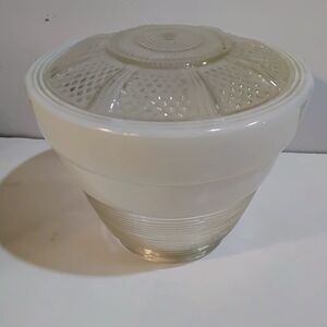 Art Deco Or Mid Century Glass Ceiling Light Shade